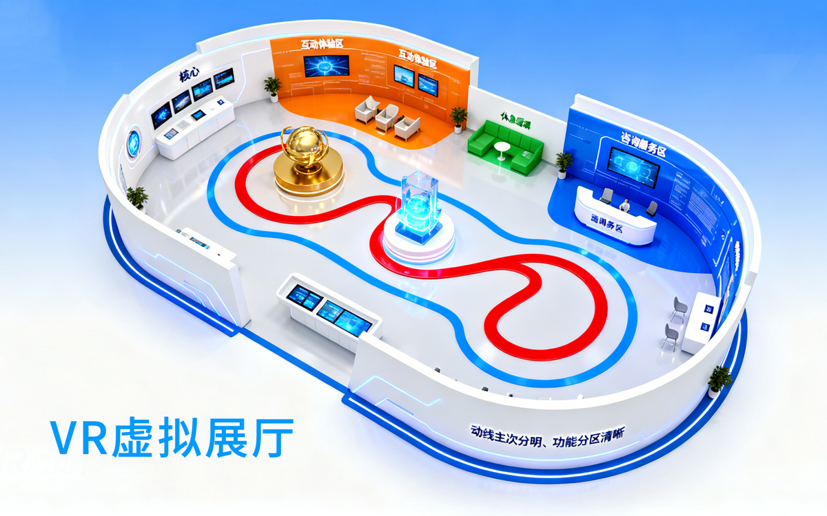 在VR虛擬展廳設計中，空間布局有6大黃金法則