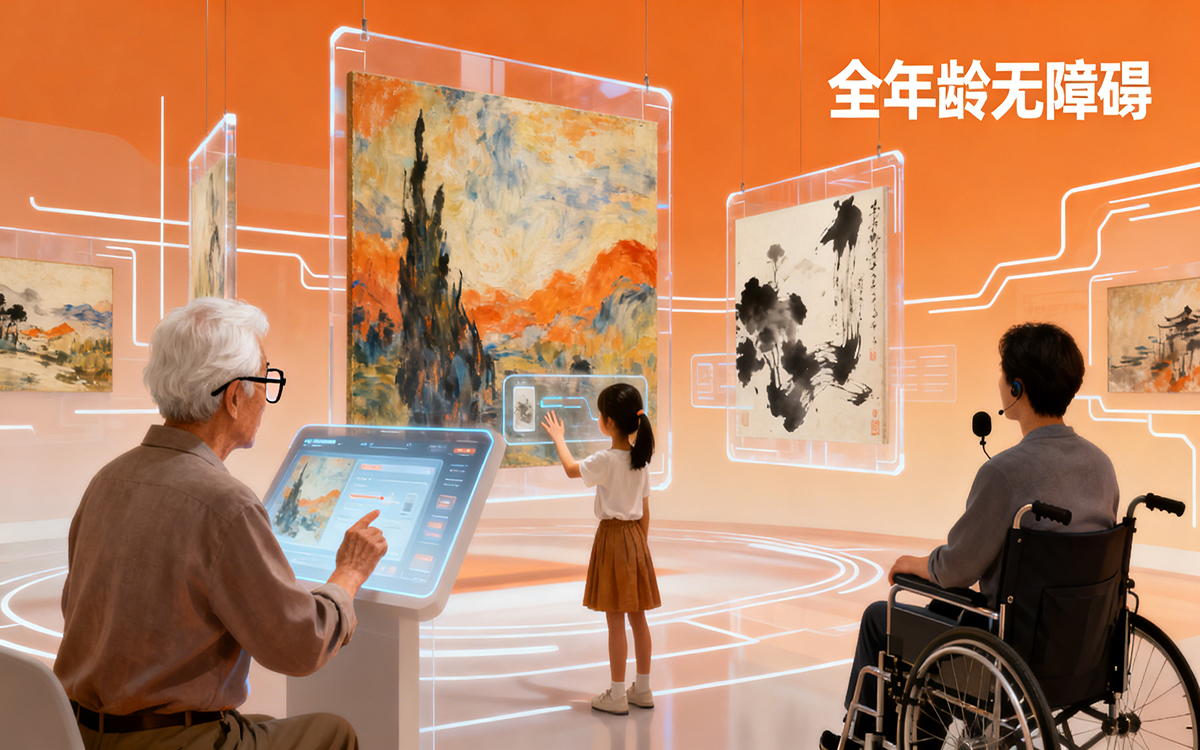 數(shù)字畫(huà)展虛擬展廳實(shí)現(xiàn)全年齡無(wú)障礙訪問(wèn)