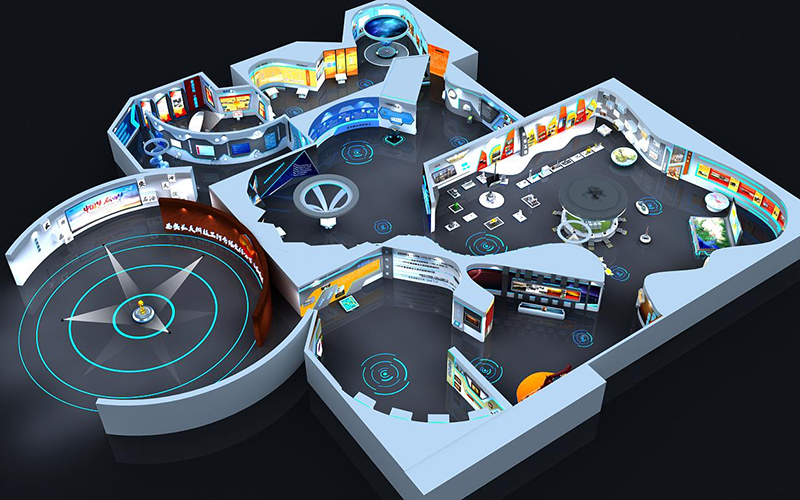 在線VR展廳一般有幾個虛擬功能分區？