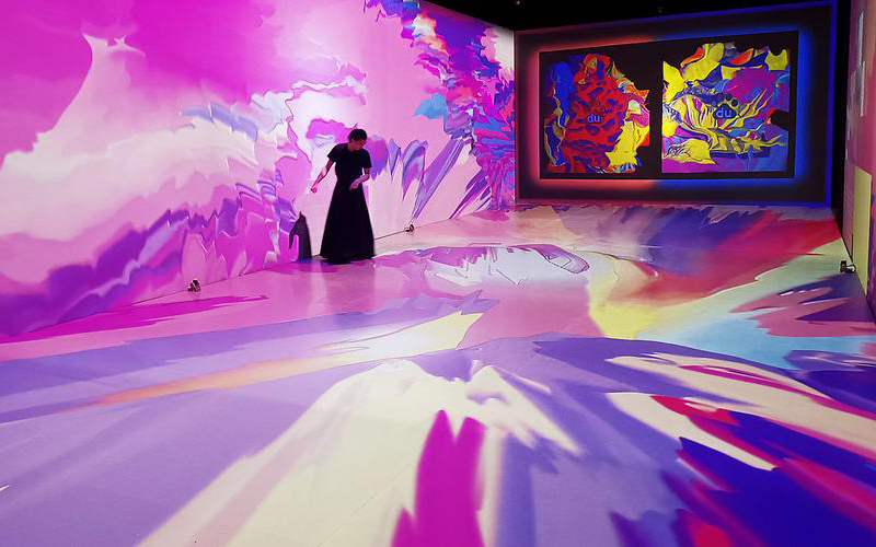 百度AI沉浸式互動藝術體驗展：喚醒萬物，絕了！